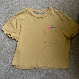 Mustard Cropped T-Shirt